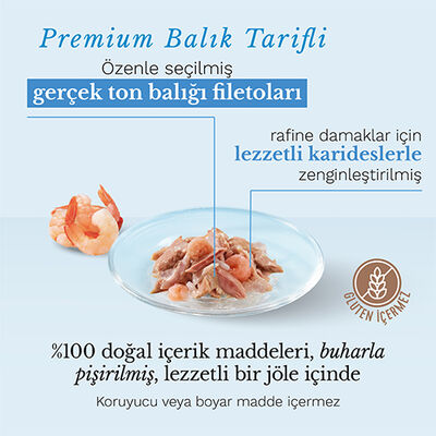 Schesir C103 Multipack Ton Balıklı ve Karides Kedi Yaş Maması 50 Gr - 6 Al 5 Öde - 3