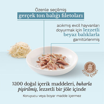 Schesir C139 Jelly Ton ve Ringa Balıklı Kedi Konservesi 85 Gr