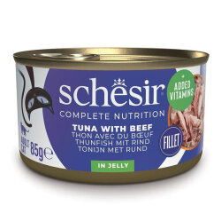 Schesir C141 Jelly Ton Balıklı ve Sığır Etli Jöleli Kedi Konservesi 85 Gr - Schesir