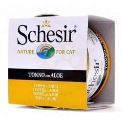 Schesir - Schesir C143 Ton Balığı Aloe Vera Bitki Özlü Kedi Konservesi 85 Gr