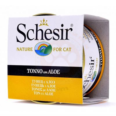 Schesir C143 Ton Balığı Aloe Vera Bitki Özlü Kedi Konservesi 85 Gr