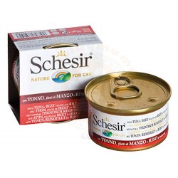 Schesir - Schesir C176 Ton Balıklı Sığır Etli Pirinçli Kedi Konservesi 85 Gr