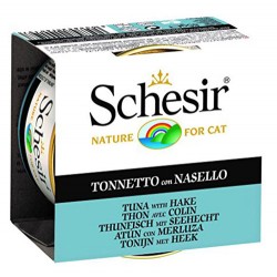 Schesir - Schesir C190 Jelly Tuna ve Barlam Balıklı Kedi Konservesi 85 Gr