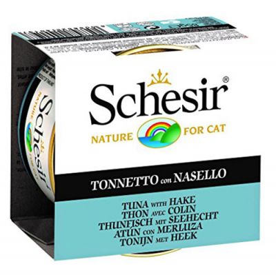 Schesir C190 Jelly Tuna ve Barlam Balıklı Kedi Konservesi 85 Gr
