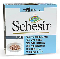 Schesir C271 Ton Balıklı Kalamarlı Jöleli Kedi Konservesi 85 Gr - Schesir