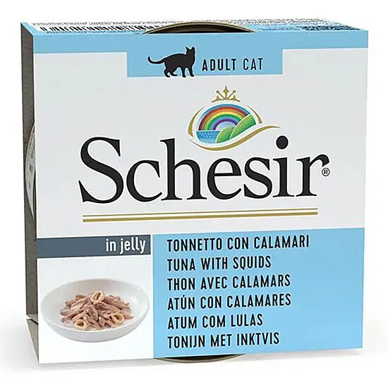 Schesir C271 Ton Balıklı Kalamarlı Jöleli Kedi Konservesi 85 Gr - 1