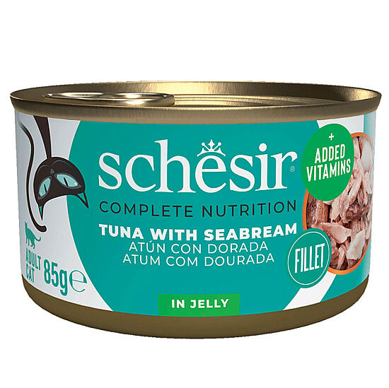 Schesir C274 Jelly Ton Balıklı ve Çipura Kedi Konservesi 85 Gr - 1