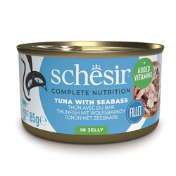 Schesir - Schesir C276 Jelly Ton Balıklı ve Levrek Kedi Konservesi 85 Gr