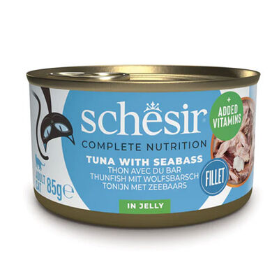 Schesir C276 Jelly Ton Balıklı ve Levrek Kedi Konservesi 85 Gr