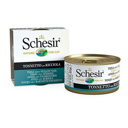 Schesir - Schesir C278 Jelly Ton Balıklı ve Sarı Kuyruk Balığı Kedi Konservesi 85 Gr