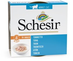 Schesir - Schesir C3000 Ton Balıklı Naturel Salsa Soslu Tahılsız Kedi Konservesi 70 Gr