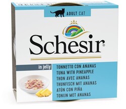 Schesir - Schesir C353 Ton Balıklı ve Ananaslı Yaş Kedi Konservesi 75 Gr