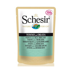 Schesir - Schesir C581 Ton Balıklı ve Çipura Pouch Kedi Maması 100 Gr