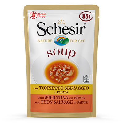 Schesir C675 Soup Ton Balığı Papaya Tahılsız Kedi Çorbası 85 Gr