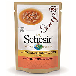 Schesir C675 Soup Ton Balığı Papaya Tahılsız Kedi Çorbası 85 Gr - Schesir