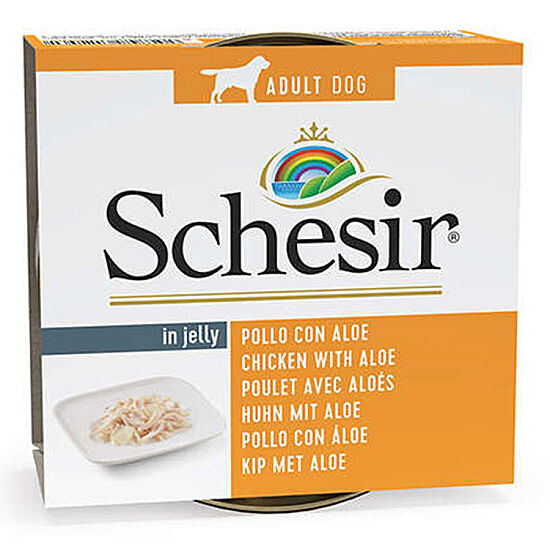Schesir C684 Jelly Tavuklu ve Aloe Veralı Köpek Konservesi 150 Gr - 1