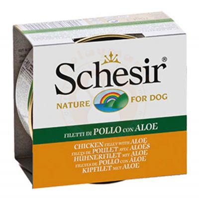 Schesir C684 Jelly Tavuklu ve Aloe Veralı Köpek Konservesi 150 Gr