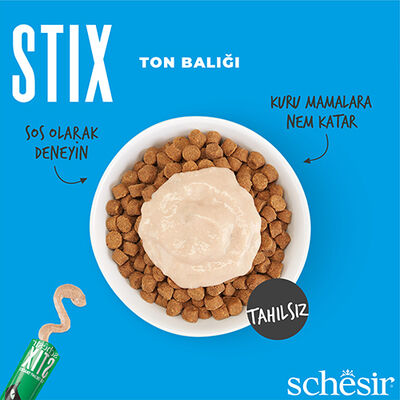 Schesir Cat Stix Ton Balıklı Krema Kedi Ödülü 6 Adet x 15 Gr