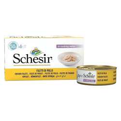 Schesir - Schesir Fileto Tavuk Etli Yetişkin Kedi Konservesi 50 Gr x 6 Adet