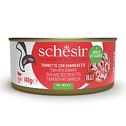 Schesir Jelly Ton Balıklı ve Kardesli Kedi Konservesi 140 Gr - 1