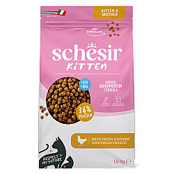 Schesir Monoprotein Kitten Tavuklu Kuru Yavru Kedi Maması 1,5 Kg - Schesir
