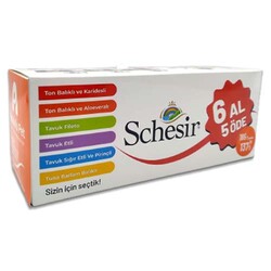Schesir - Schesir Multipack Karışık Kedi Yaş Maması 85 Grx6 Adet