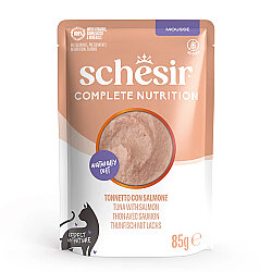 Schesir Pouch Mousse Ton Balıklı ve Somonlu Tahılsız Kedi Yaş Maması 85 Gr - Schesir