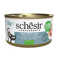 Schesir Tamamlayıcı Jöle Ton ve Berlam Balıklı Konserve 70 Gr - Schesir