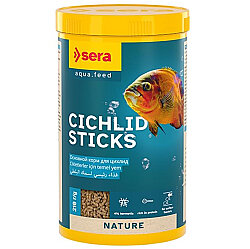 Sera Cichlids Sticks Nature Renksiz Balık Yemi 1000 ML - Sera
