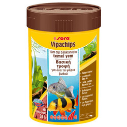 Sera - Sera 0514 Vipachips Tablet Dip Sularda Yaşayan Balık Yemi 100 ML