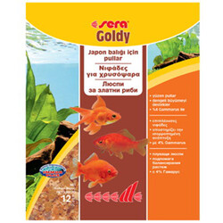 Sera - Sera 0832 Goldy Japon ve Havuz Balıkları İçin Pul Balık Yemi 12 Gr