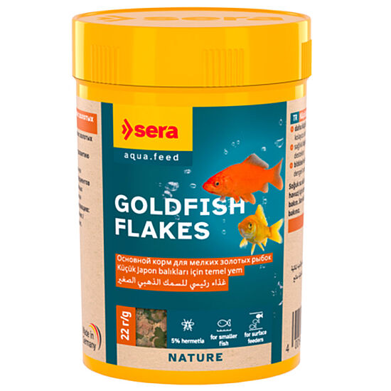 Sera Goldy Nature Japon ve Havuz Balıkları İçin Pul Balık Yemi 100 ML - 1