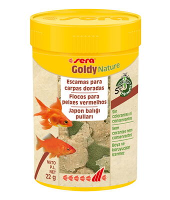 Sera Goldy Nature Japon ve Havuz Balıkları İçin Pul Balık Yemi 100 ML