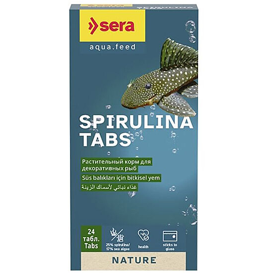 Sera Spirulina Tabs Vitamin Tablet Balık Yemi (24 Adet) - 1