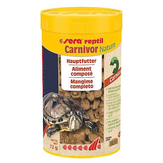 Sera Reptil Professional Carnivor Kaplumbağa ve Sürüngen Yemi 250 ML - 1