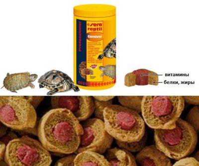Sera Reptil Professional Carnivor Kaplumbağa ve Sürüngen Yemi 1000 ML