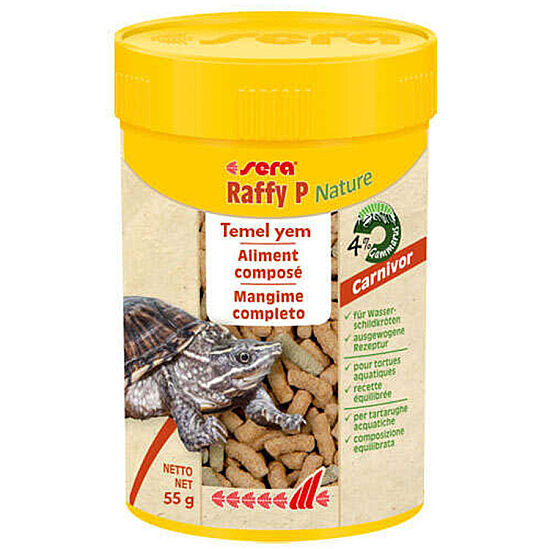 Sera Raffy P Nature Kaplumbağa ve Sürüngen Yemi 250 ML - 1