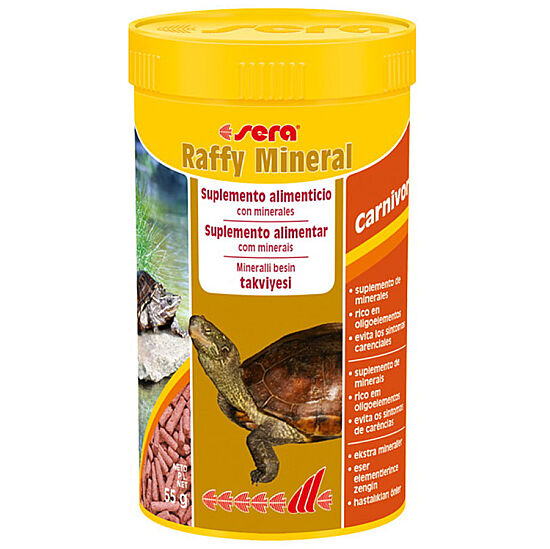 Sera Raffy Mineral Su Kaplumbağası ve Etçil Sürüngen Yemi 250 ML - 1