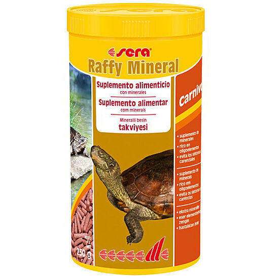 Sera Raffy Mineral Su Kaplumbağası ve Etçil Sürüngen Yemi 1000 ML - 1