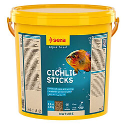 Sera Cichlids Sticks Renksiz Balık Kova Yemi 10 Lt (2 Kg) - Sera