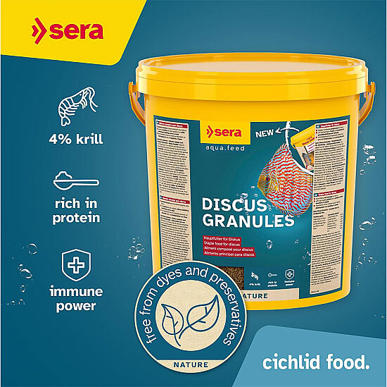 Sera Discus Granulat Granül Balık Kova Yemi 10 Lt ( 4,2 Kg ) - 4