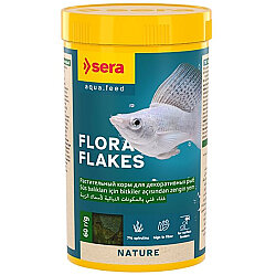 Sera Flora Flakes Nature Pul Balık Yemi 250 ML (60 Gr) - Sera