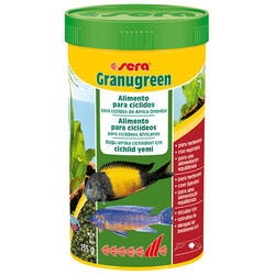 Sera - Sera 0392 Granugreen Bitkisel Kökenli Yeşil Renkli Granül Yem 250 ML ( 135 Gr )