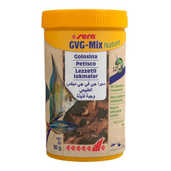 Sera - Sera 32251 GVG-Mix Nature İyot Yönünden Zengin Bitkisel Pul Balık Yemi 250 ML ( 60 Gr )