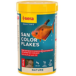 Sera San Color Nature Tropikal Balıklar İçin Pul Balık Yemi 250 ML (60 Gr) - Sera