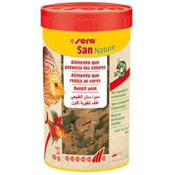 Sera - Sera 32242 San Nature Tropikal Balıklar İçin Pul Balık Yemi 250 ML ( 60 Gr )