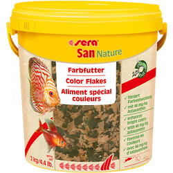 Sera - Sera 32288 San Tropikal Balıklar İçin Pul Balık Kova Yemi 10 Lt ( 2 Kg )