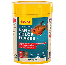 Sera San Color Tropikal Balıklar İçin Pul Balık Yemi 100 ML (22 Gr) - Sera
