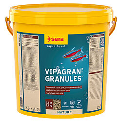 Sera Vipagran Nature Süs Balıkları İçin Granül Temel Balık Kova Yemi 10 Lt ( 3 Kg ) - Sera