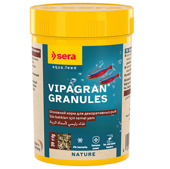 Sera Vipagran Nature Süs Balıkları İçin Granül Temel Balık Yemi 100 ML ( 30 Gr ) - 1